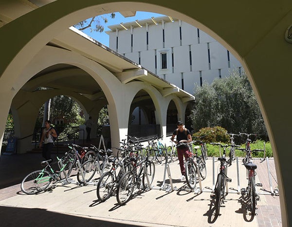 Bike Rack at Rivera Library