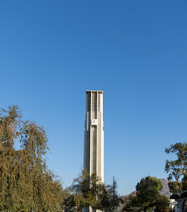 UCR Bell Tower and main lawn