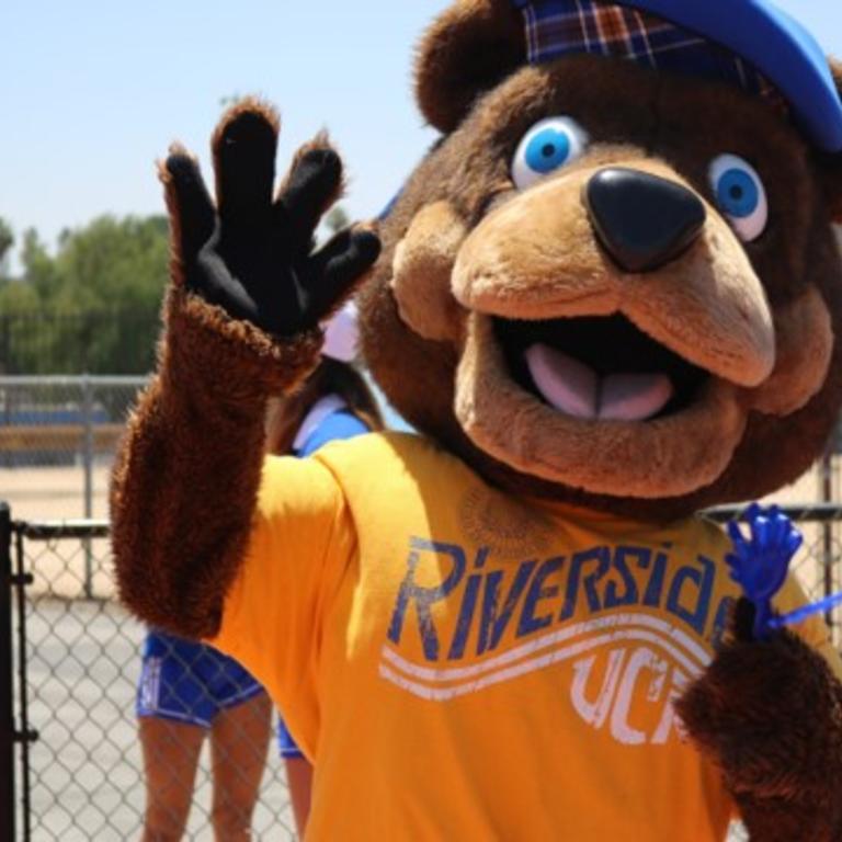 UCR General Campus detail - scotty the bear