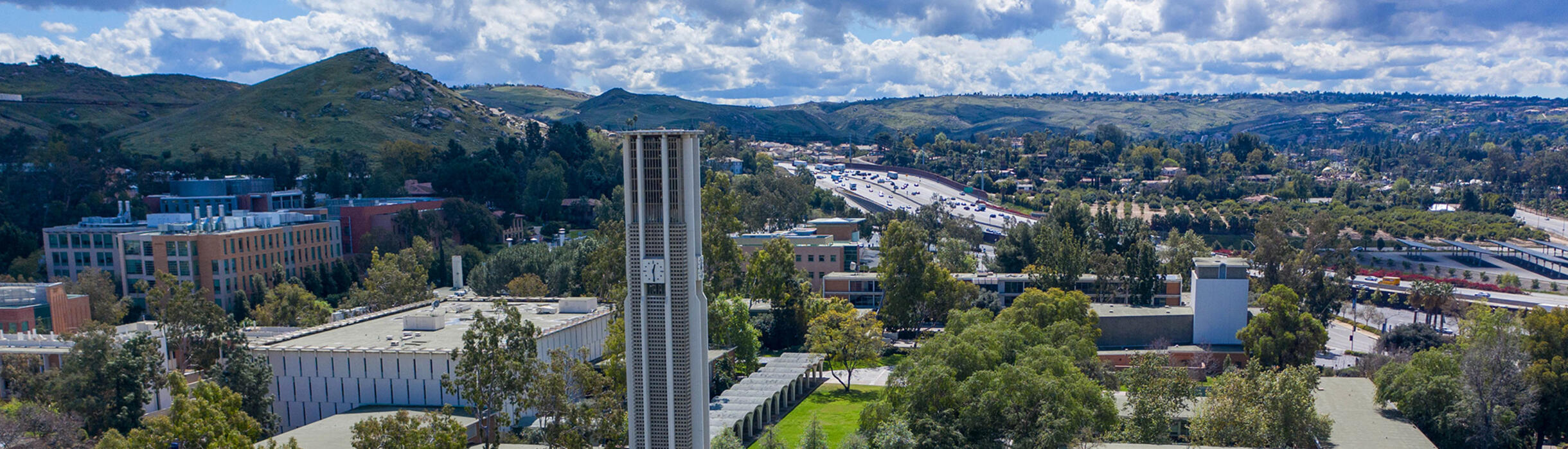 Aerial shot of UC Riverside campus