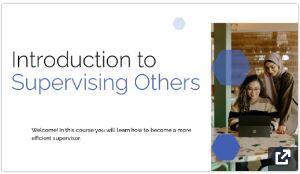 Two women are looking at a computer monitor on the right hand side of image with course title text on the eft hand sidfe of image.