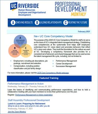 Professional Development Monthly - February 2021