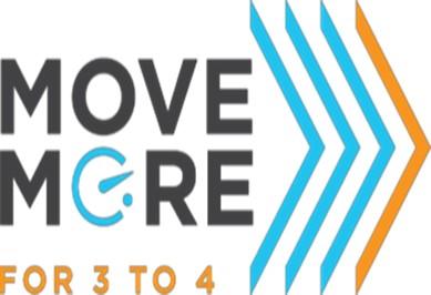Move More for 3 to 4 logo