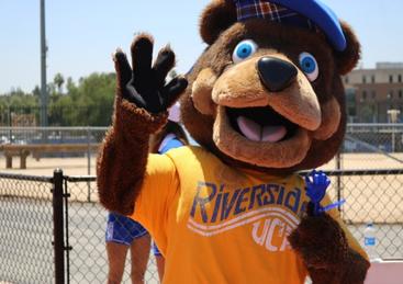 UCR General Campus detail - scotty the bear